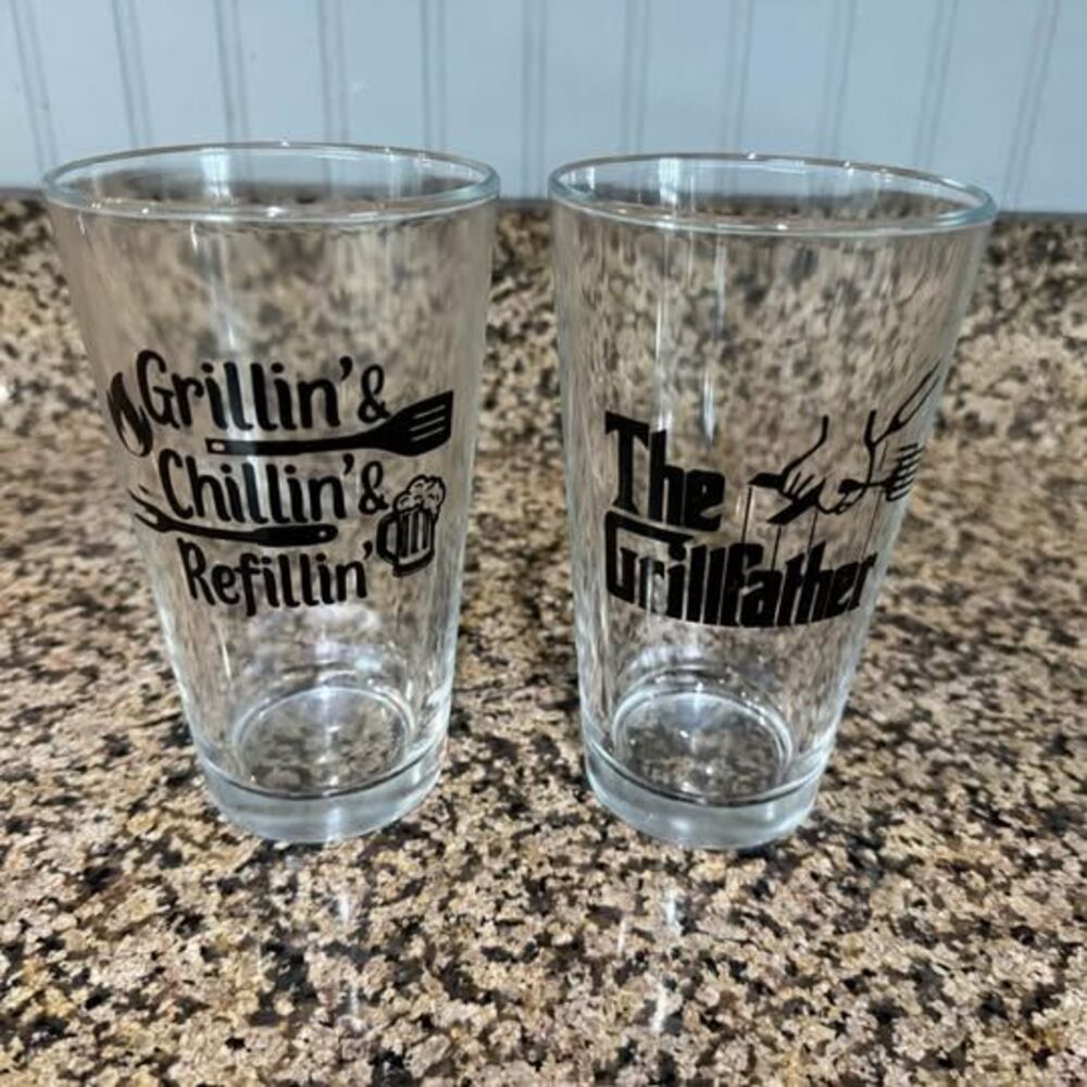 Grilling beer glasses